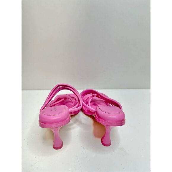 Sam Edelman Circus Sandals Womens Size 5 Pink Savanna Strappy Barbie Heels - Picture 6 of 9